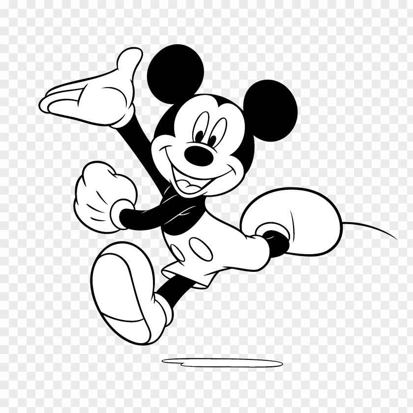 Mickey Mouse Minnie Clip Art Black And White Goofy PNG