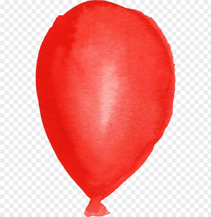 Watercolor Balloon Red Painting Clip Art PNG