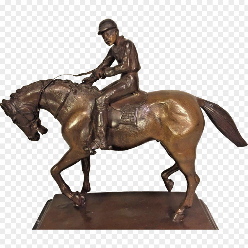 Bronze Sculpture Statue Stallion Hanoverian Horse PNG