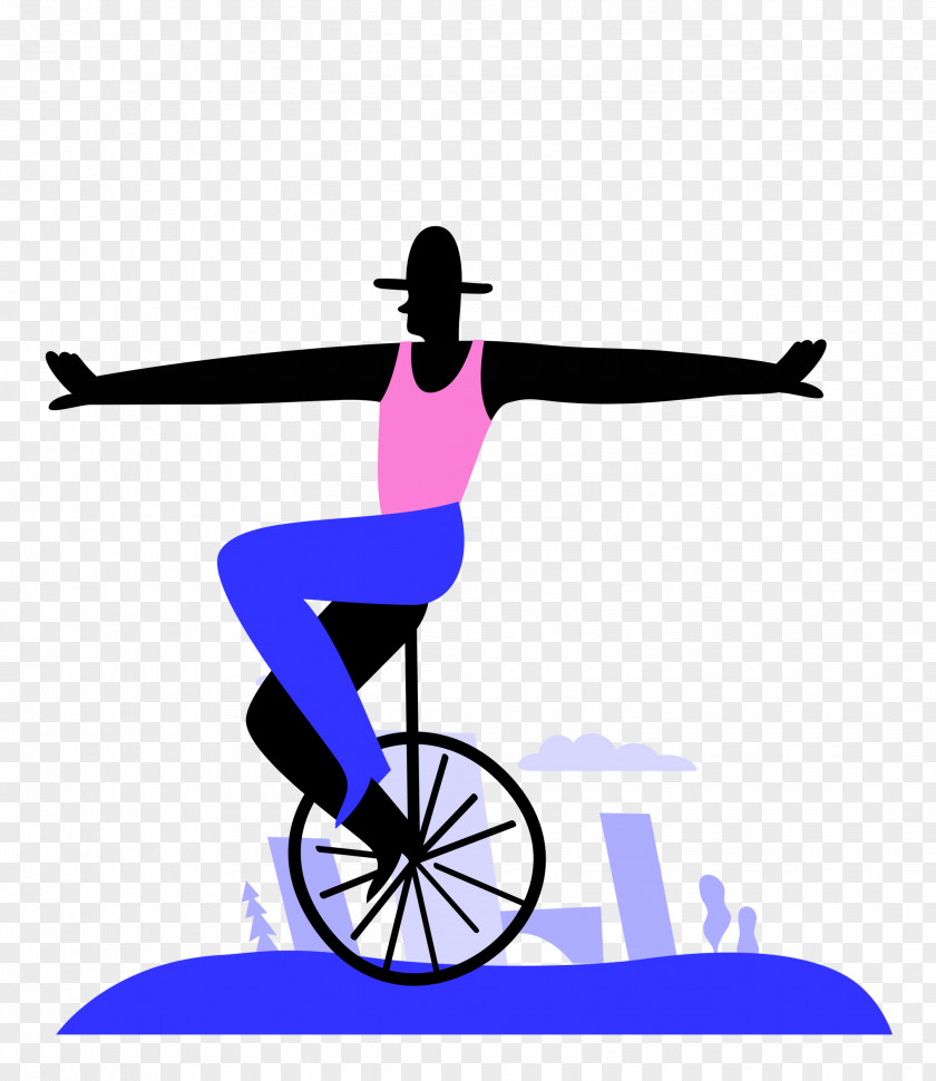 Physical Fitness Bicycle Silhouette Joint Line PNG