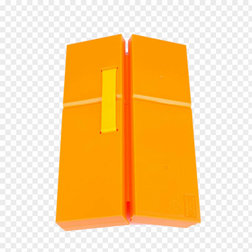 Orange Plastic Pencil Cases Case Box Stationery PNG
