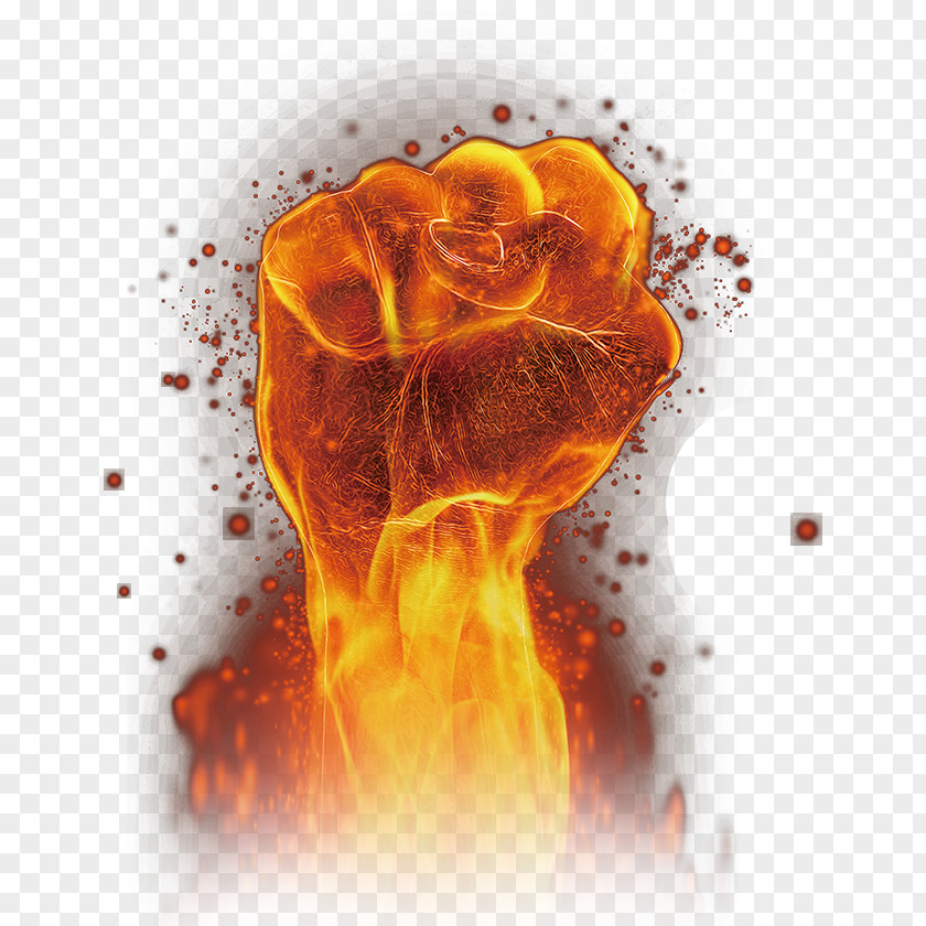 Fire Fist Wallpaper PNG