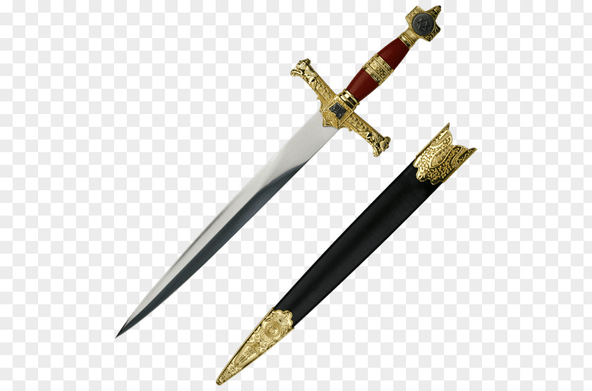 King SOLOMON Bowie Knife Push Dagger Sword PNG