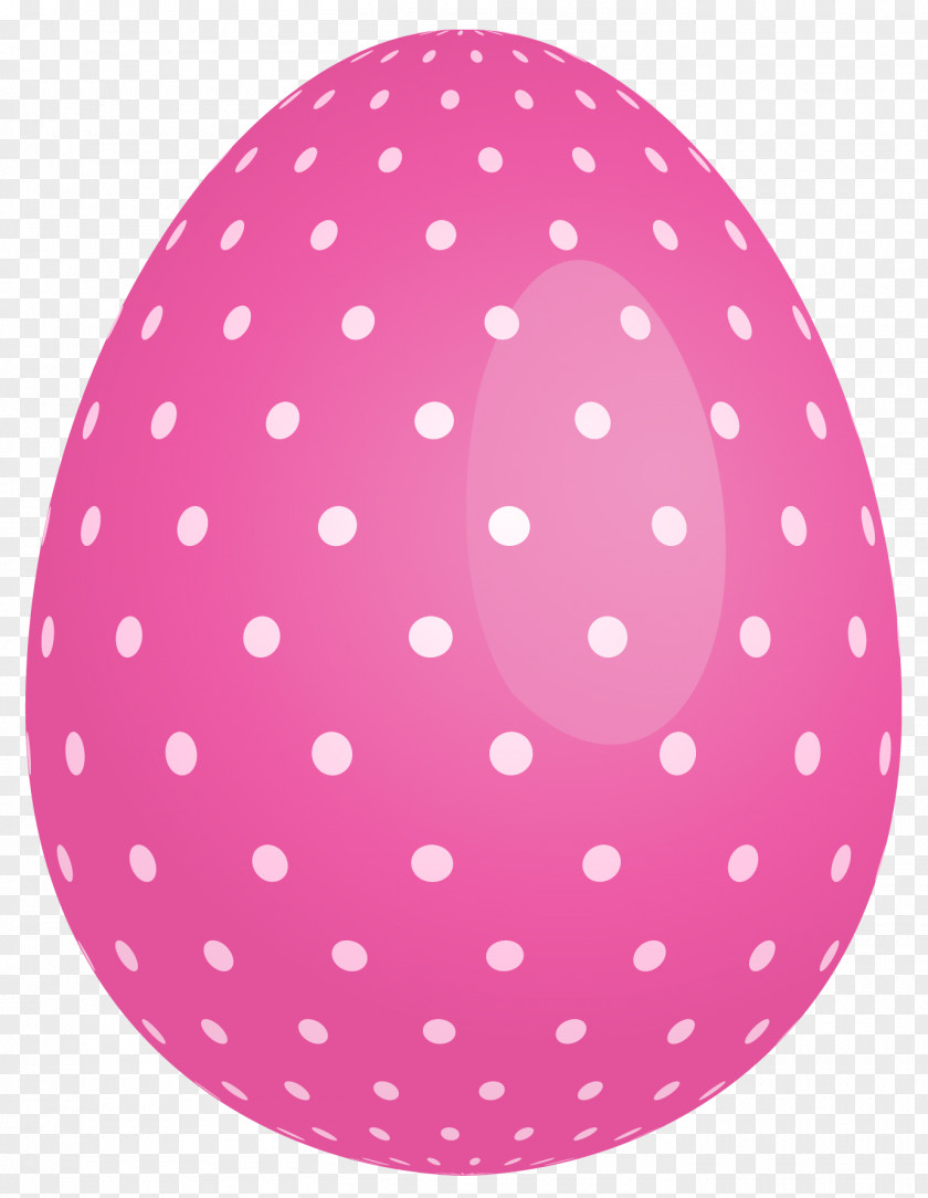 Pink Dotted Easter Egg Clipart Bunny Clip Art PNG