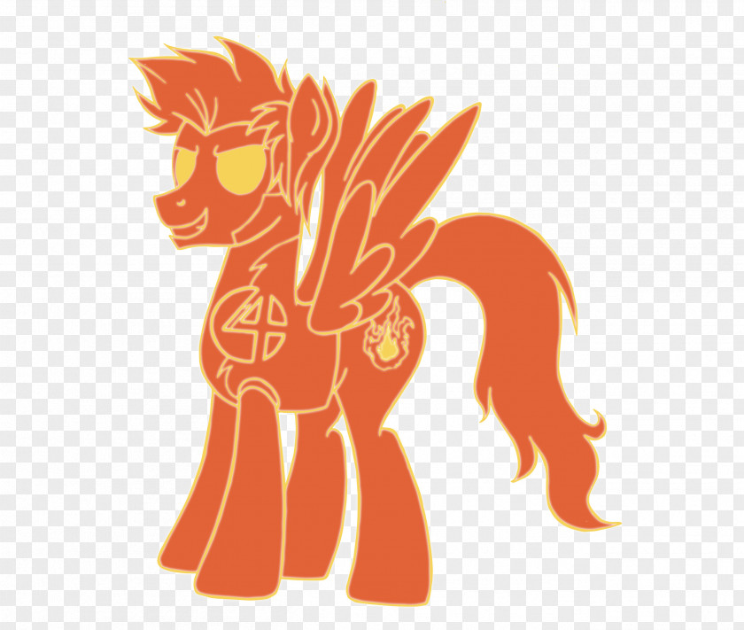 Human Torch Spider-Man Horse Pony Mane PNG