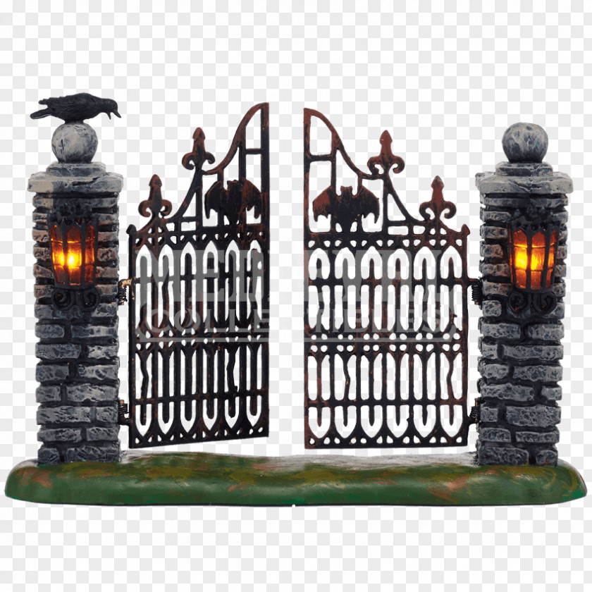 Iron Gates Wrought Department 56 Halloween Gate Christmas PNG
