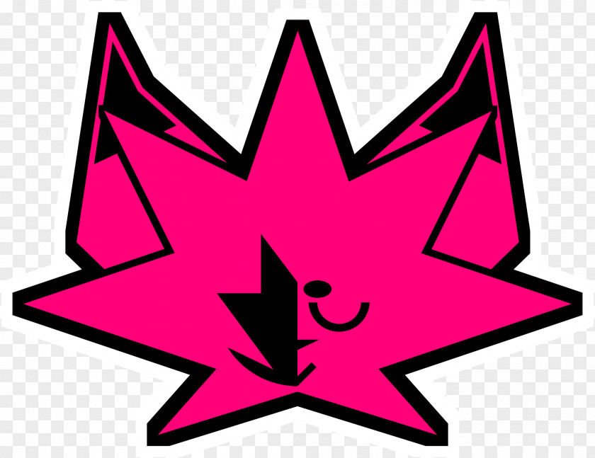 Magenta Pink Cartoon Star PNG