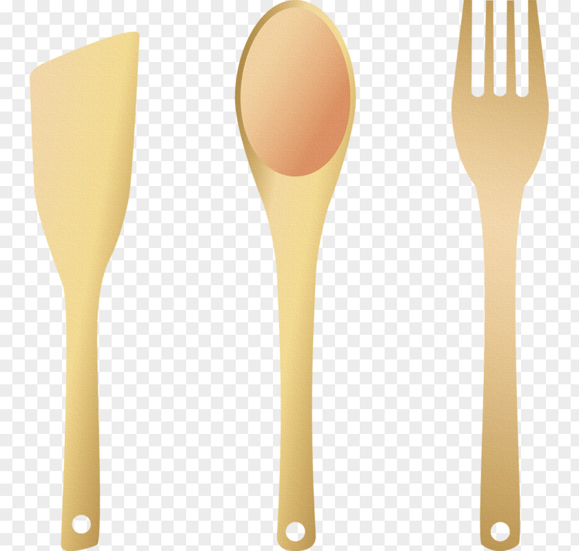 Vector Knife And Fork Wooden Spoon PNG