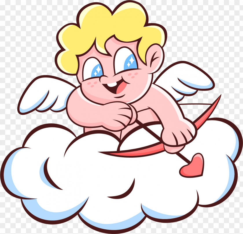 Vector Painted Cupid Arrow PNG