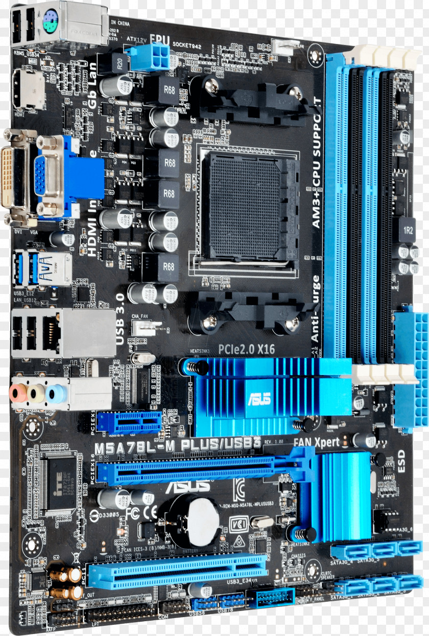 Cpu MicroATX Socket AM3+ Motherboard PNG