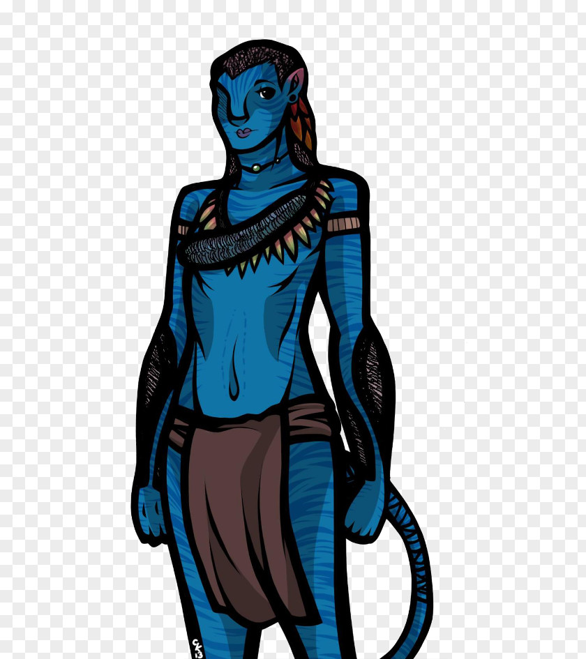 Neytiri Clip Art Illustration Costume Design Cobalt Blue PNG