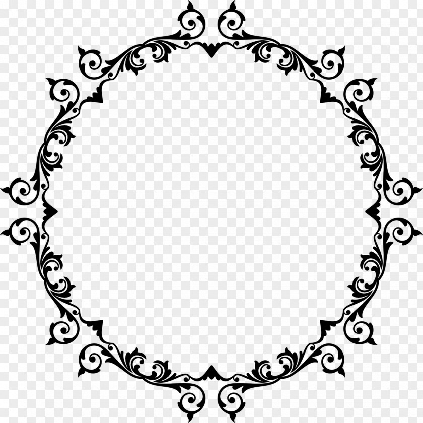 Oval Ornament Circle Silhouette PNG