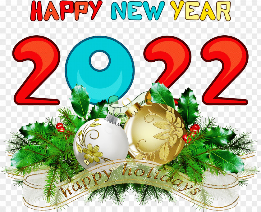 2022 Happy New Year PNG