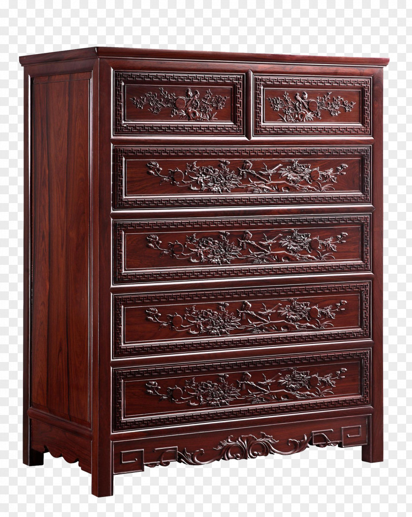 Chinese Antique Solid Wood Cabinet Drawer Cabinetry PNG