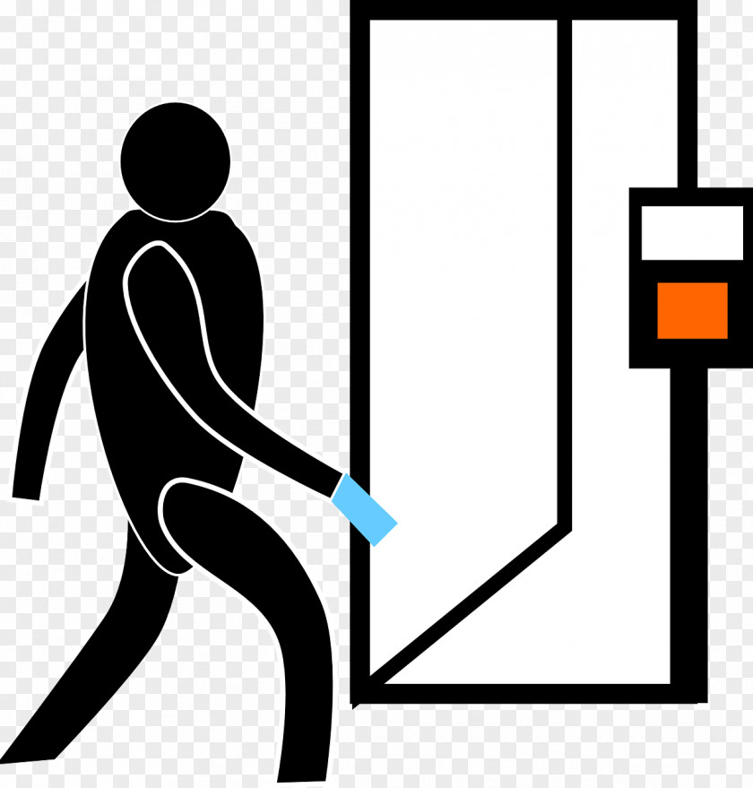 Emergency Exit Door Elevator Symbol Clip Art PNG