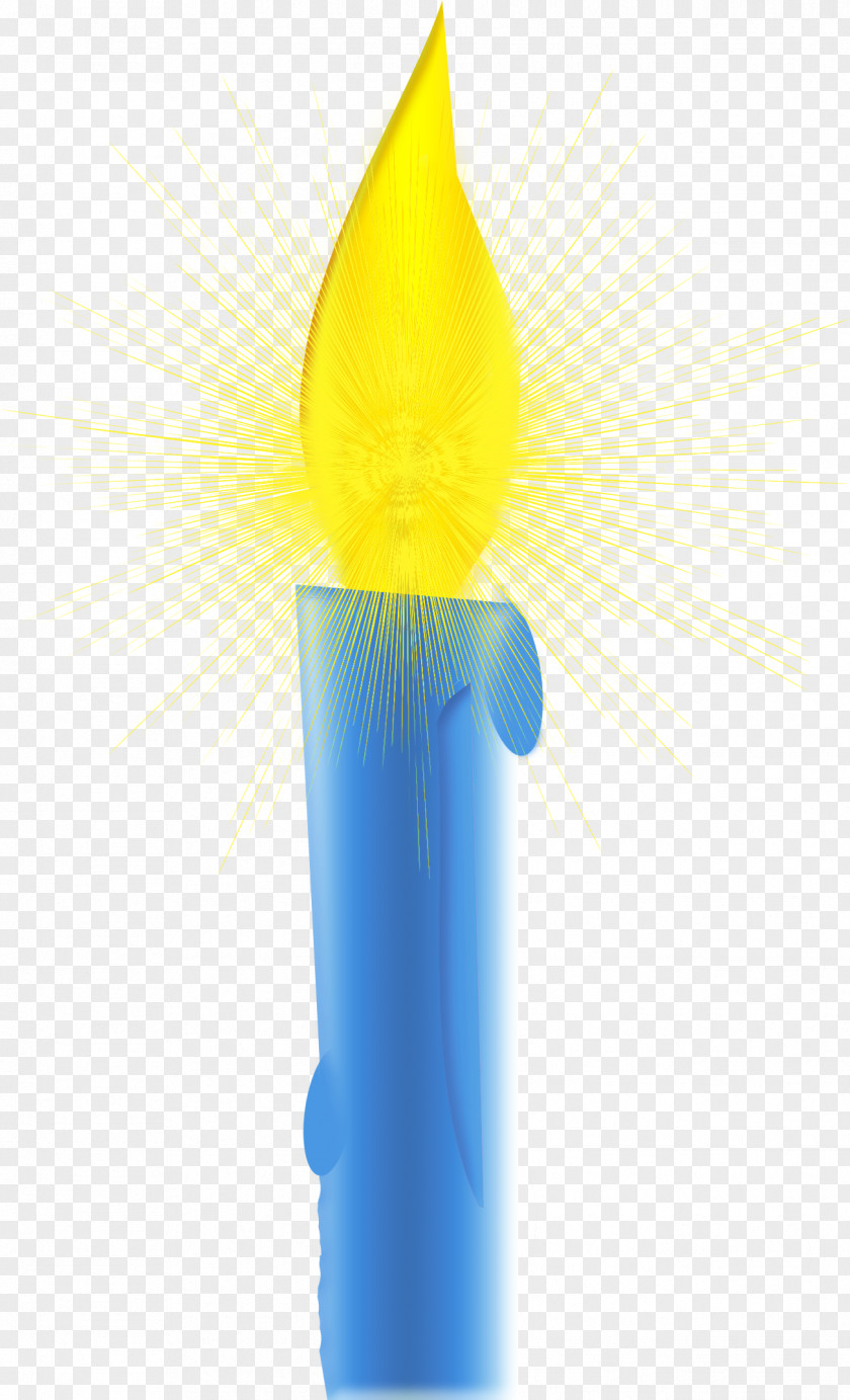 Blue Candle PNG