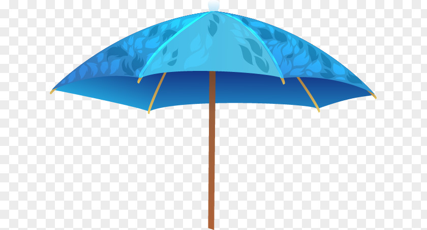 Blue Oiled Paper Umbrella Clip Art PNG
