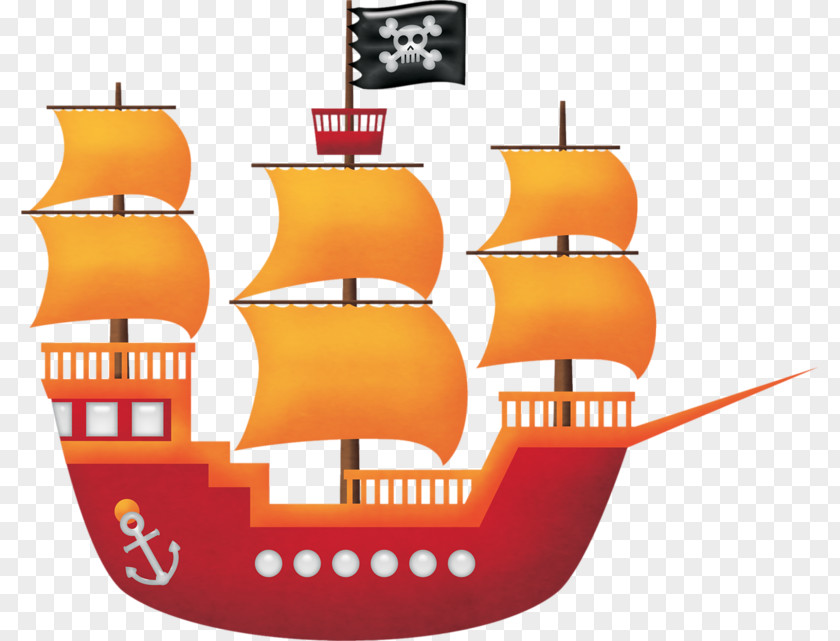 Cartoon Pirate Ship Piracy Drawing Navio Pirata Clip Art PNG