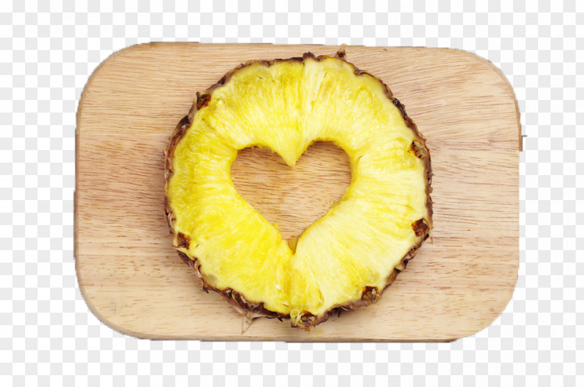 Love Pineapple Slices Picture Material Juice Fruit Slice Food PNG