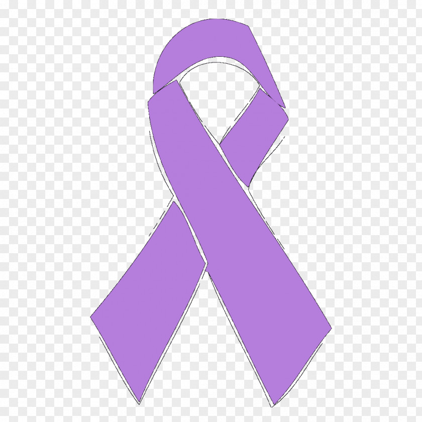 Ribbon Awareness Cancer Purple PNG