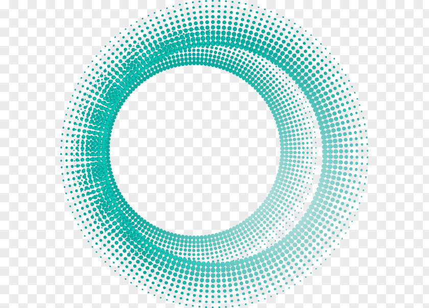 Digital Technology Geometric Ring Halftone Logo Circle Illustration PNG