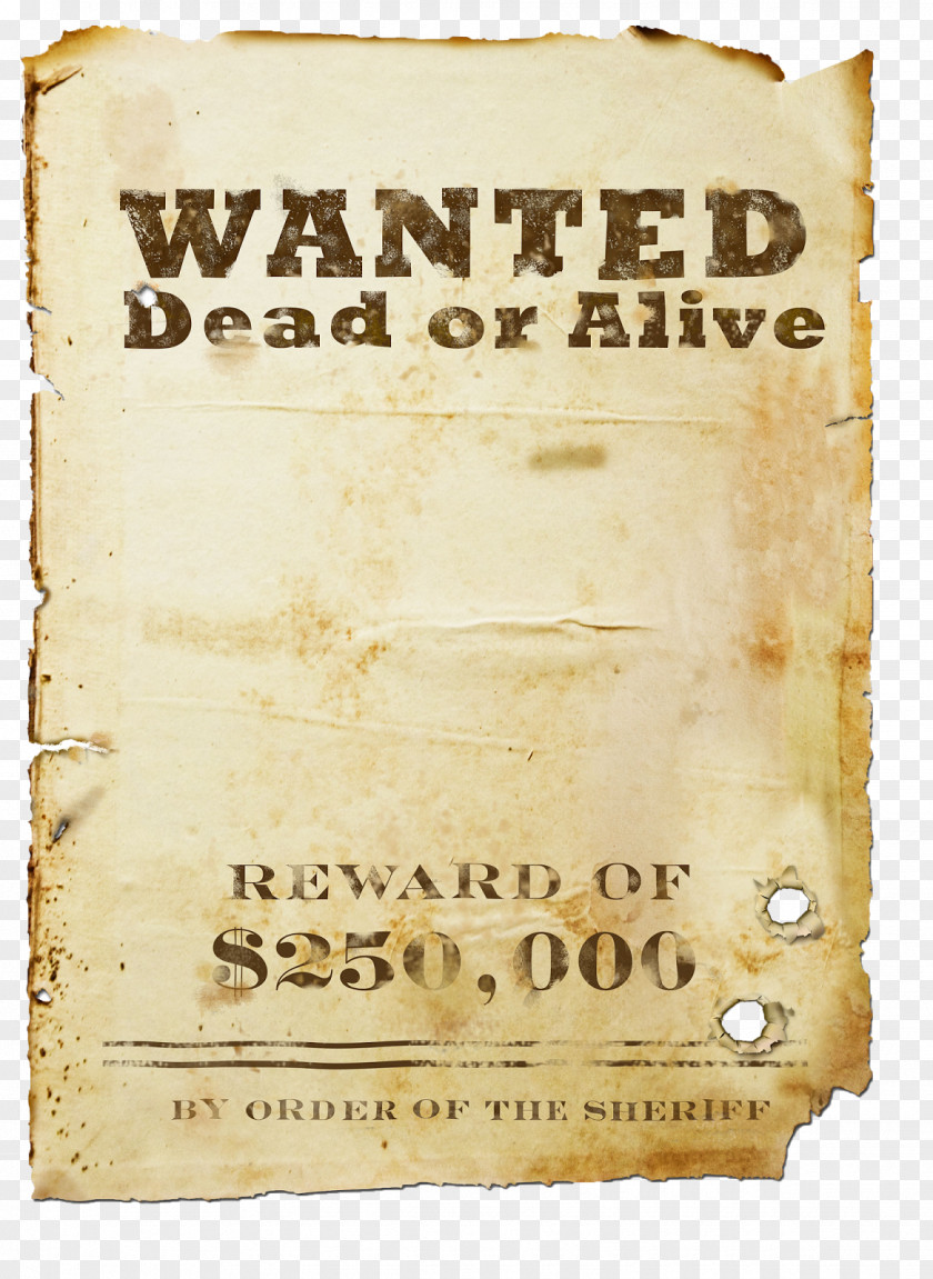 Poster United States Western Wanted Dead Or Alive Film Television PNG