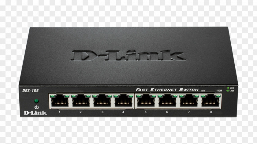 Switch D-Link Gigabit Ethernet Network Fast PNG