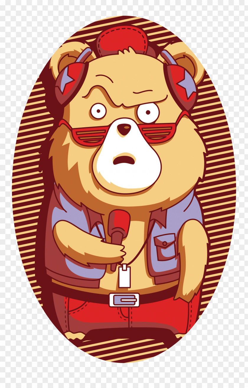 Vector To Sing The Bear Brown Illustration PNG