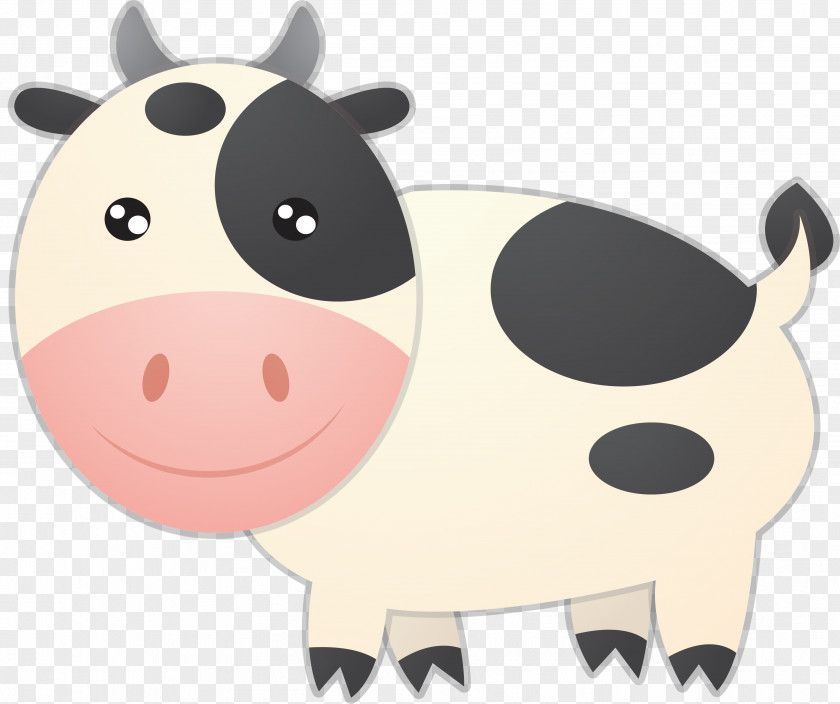 Black And White Pattern Cow Hungarian Grey Ox Dairy Cattle PNG