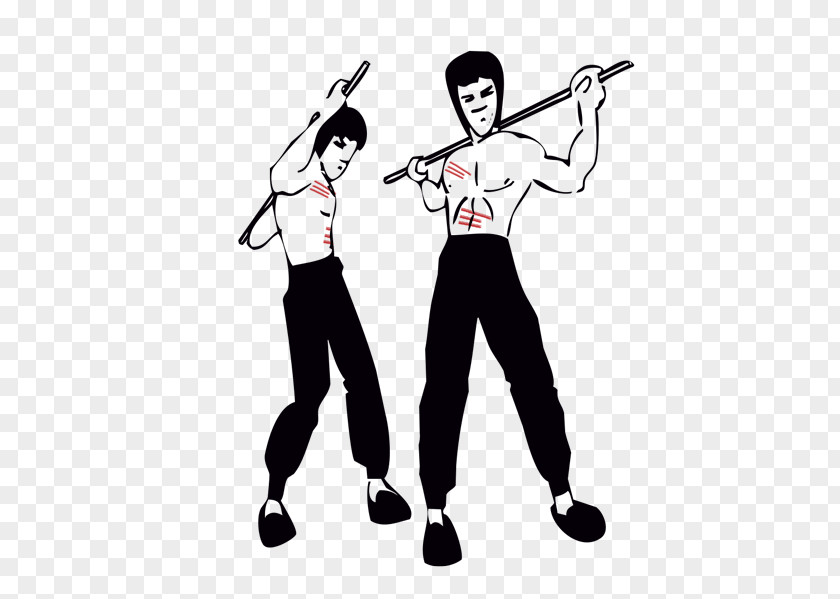 Bruce Lee Kick Exercise Artist Silhouette Abdomen Performing Arts PNG