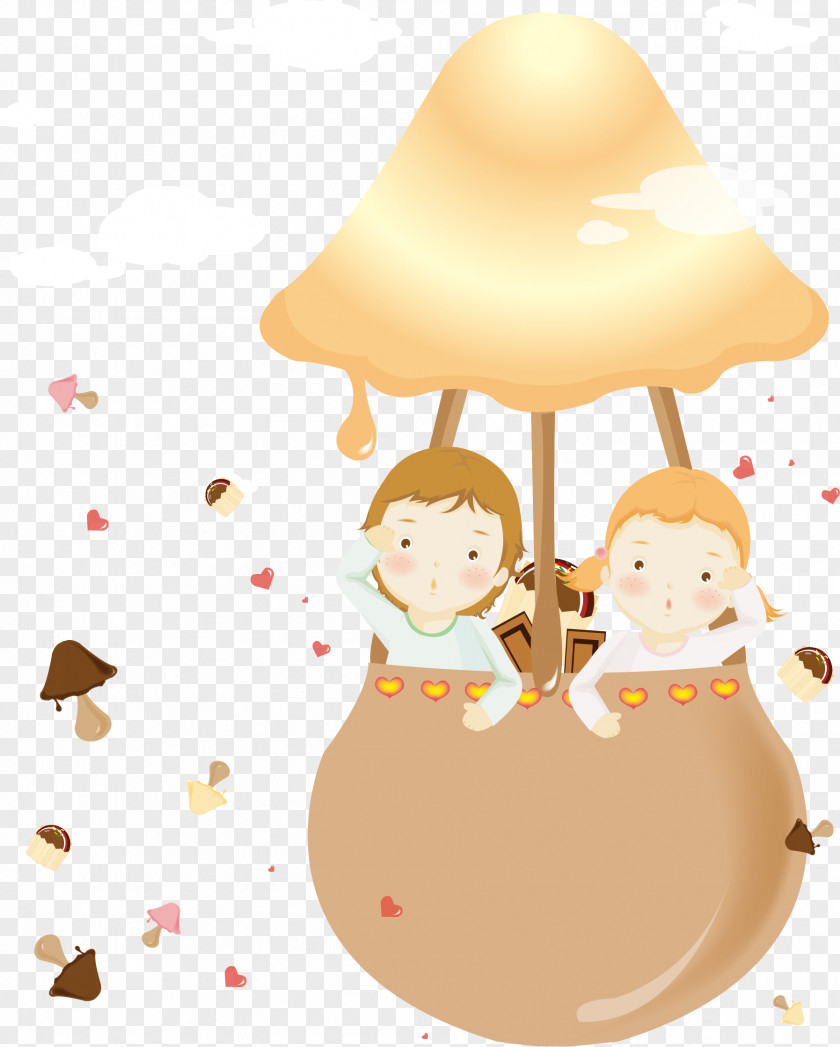 Child Adventure Vector Drawing Illustration PNG
