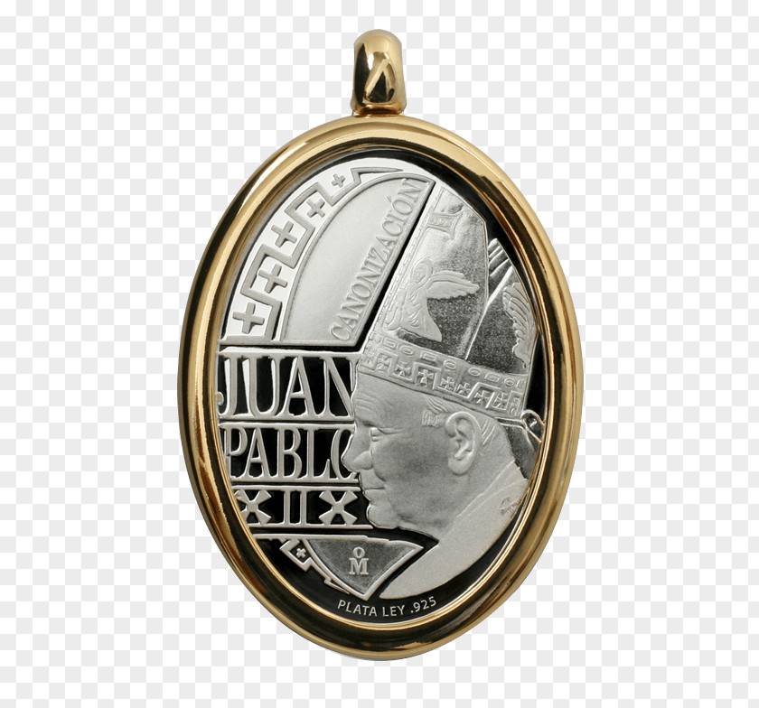 Medal Canonization Of Pope John XXIII And Paul II Locket Bitxi PNG