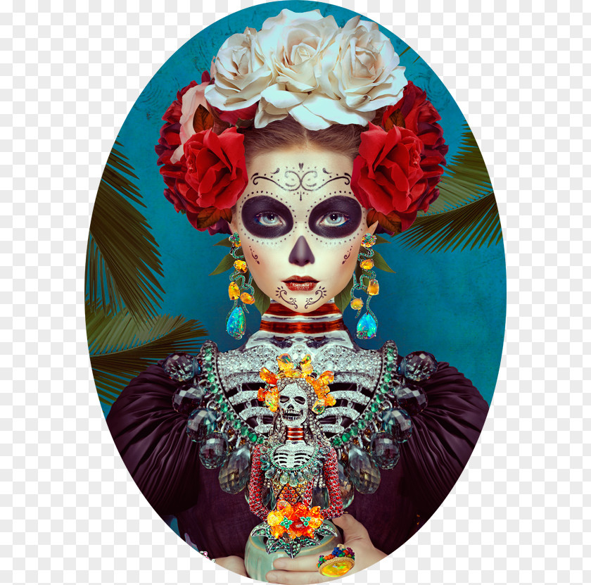 Painting Frida Kahlo La Calavera Catrina Mexico Day Of The Dead PNG
