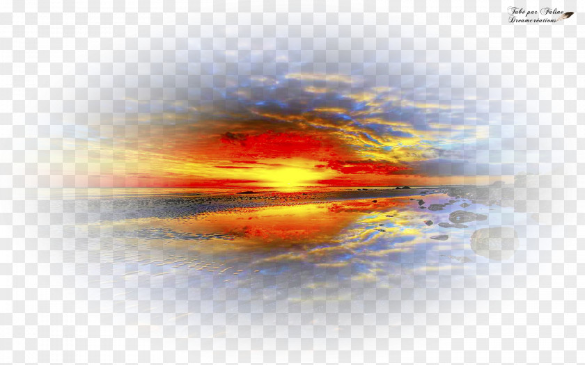 Sunset Dreams Création Graphique Desktop Wallpaper Landscape PNG