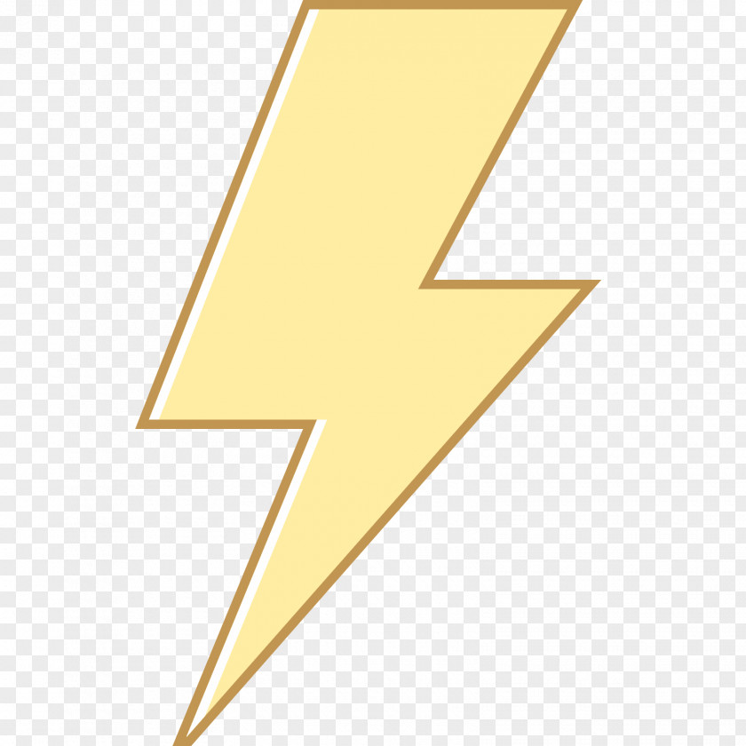 Bolt Triangle Yellow Symbol PNG