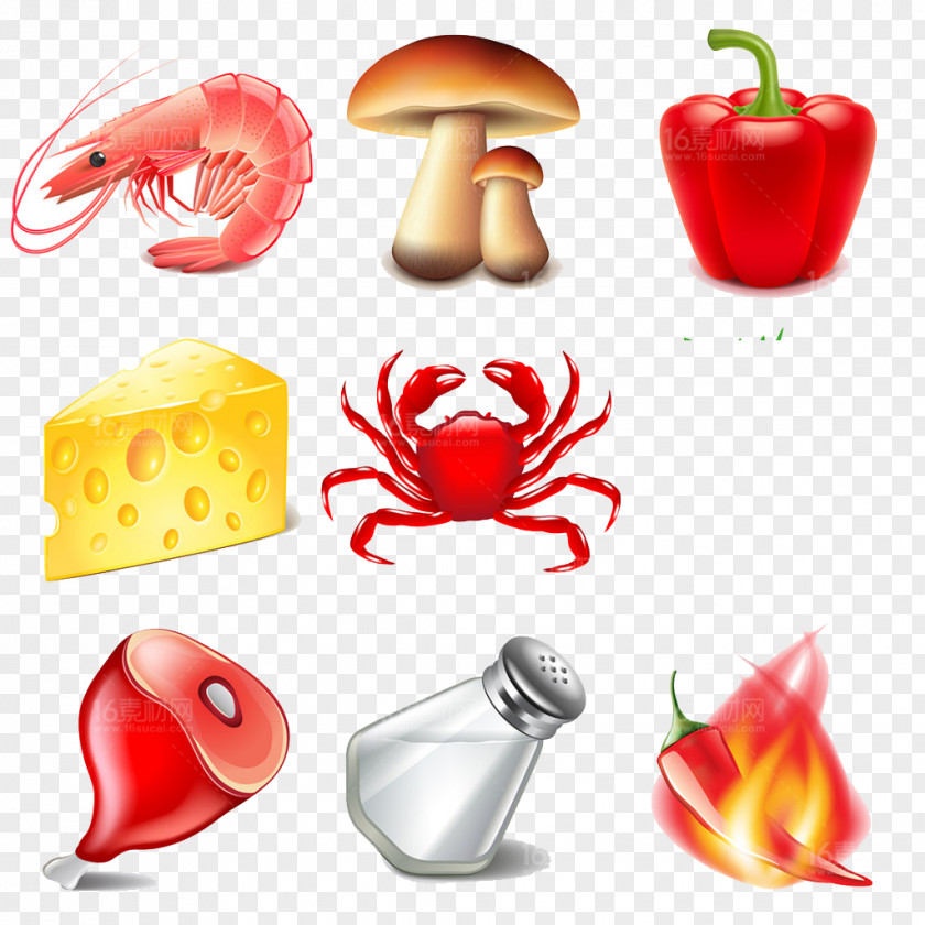 Kitchen Crab Cartoon Food Illustration PNG