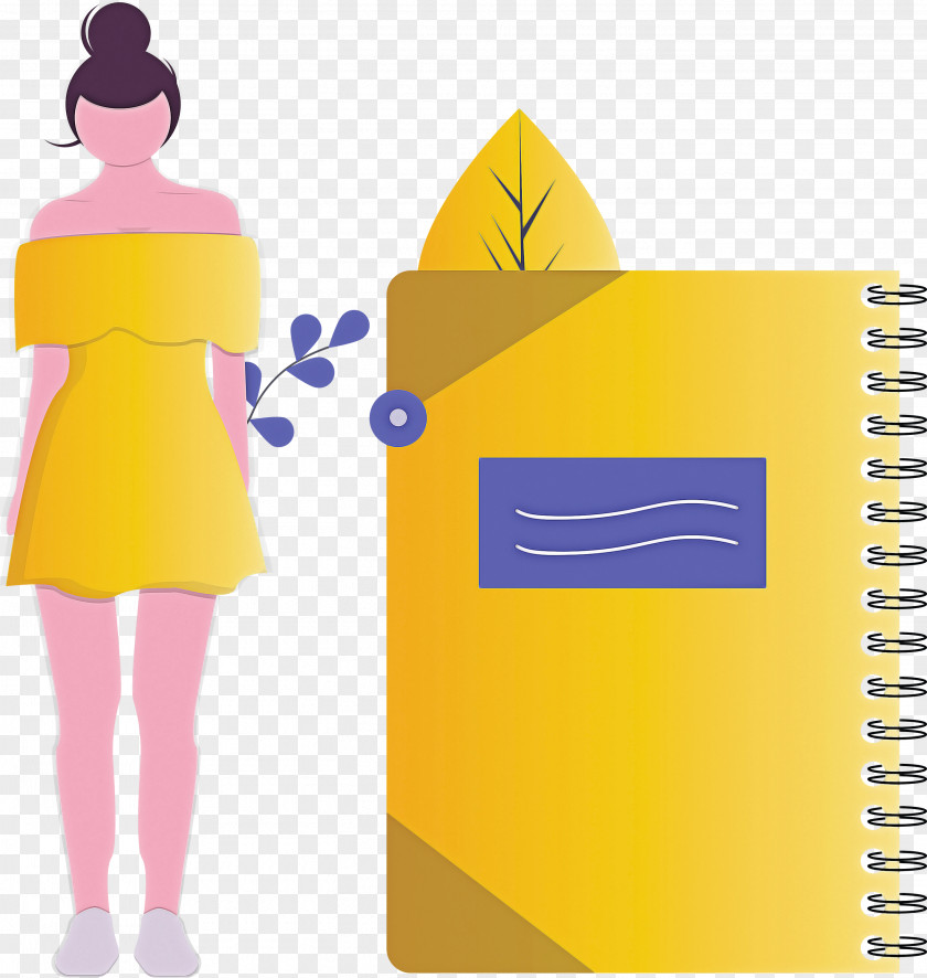 Notebook Girl PNG