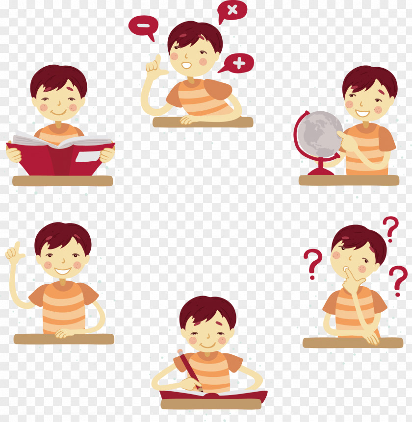 Student Daily Estudante Child Illustration PNG