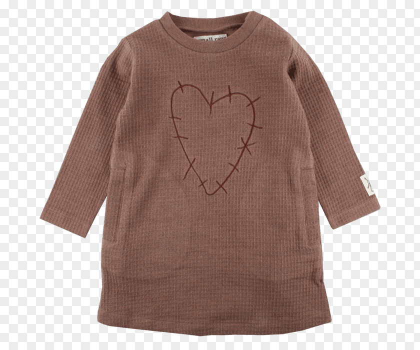 Tiny Heart Sleeve T-shirt Dress Sweater Collar PNG