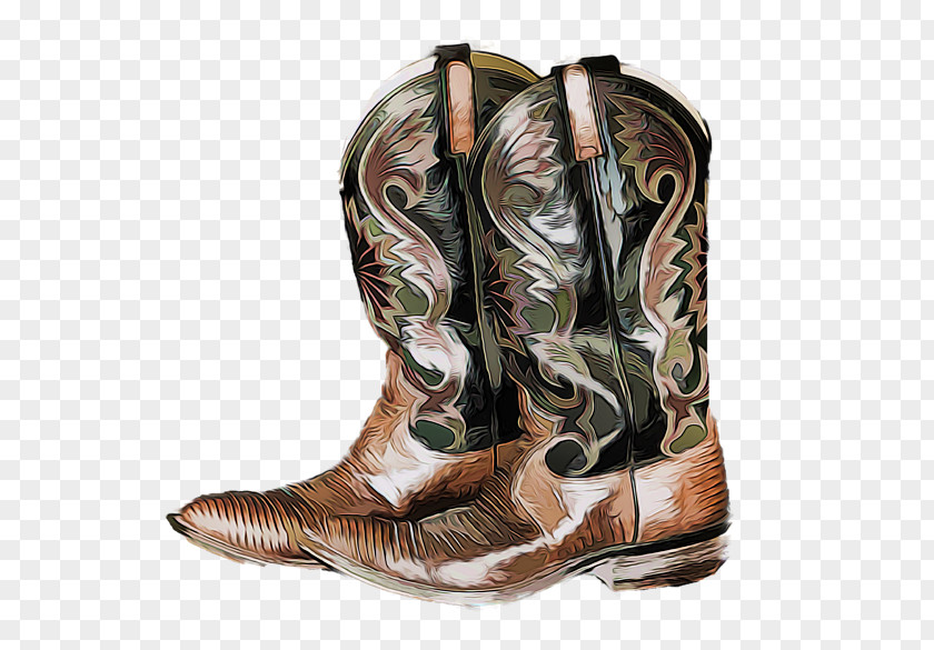 Cowboy Boots And Flowers Boot T-shirt Footwear PNG