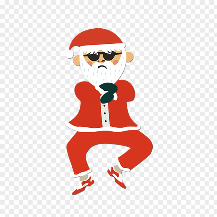 Funny Cartoon Santa Claus Christmas PNG