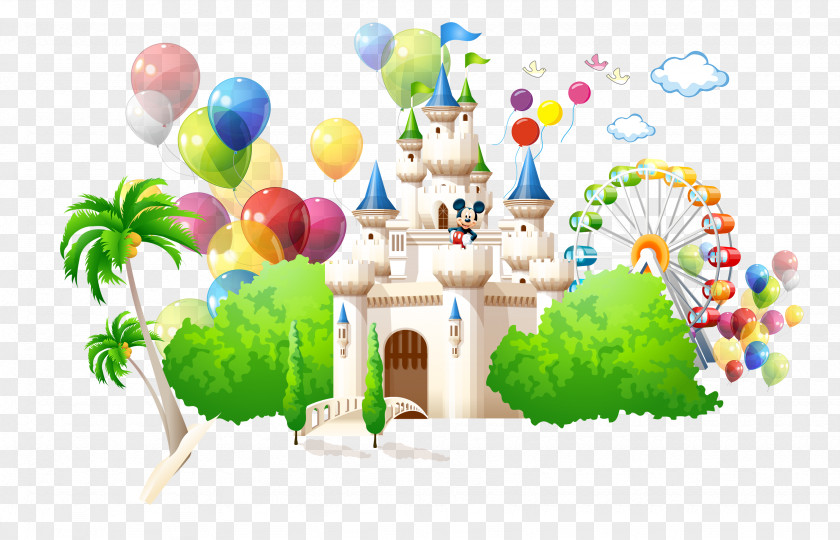 Castle Cartoon Illustration PNG