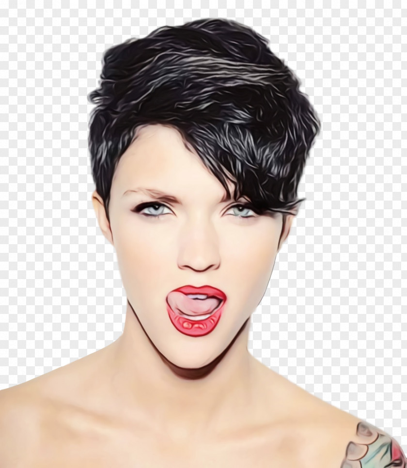 Fashion Accessory Bob Cut Mouth Cartoon PNG