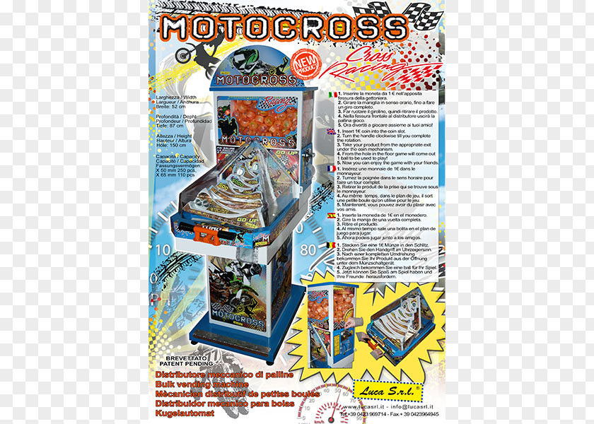 Moto Cross Dollar Coin Machine Purse Toy PNG