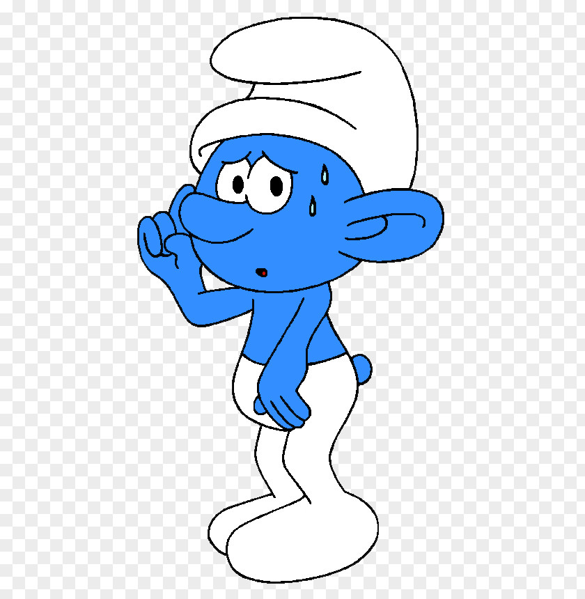 Gargamel Brainy Smurf Panicky Hefty Handy PNG