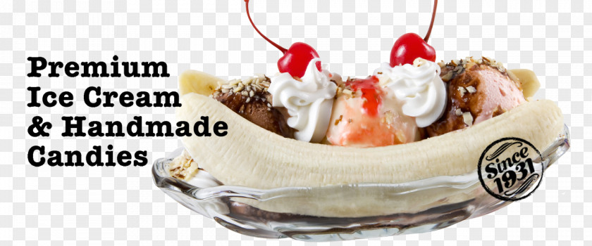 Superb Cuisine Banana Split Milkshake Ice Cream Sundae PNG