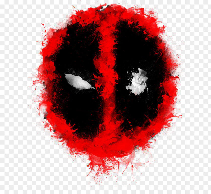 Watercolor Wolf Deadpool Graphic Design Printmaking PNG