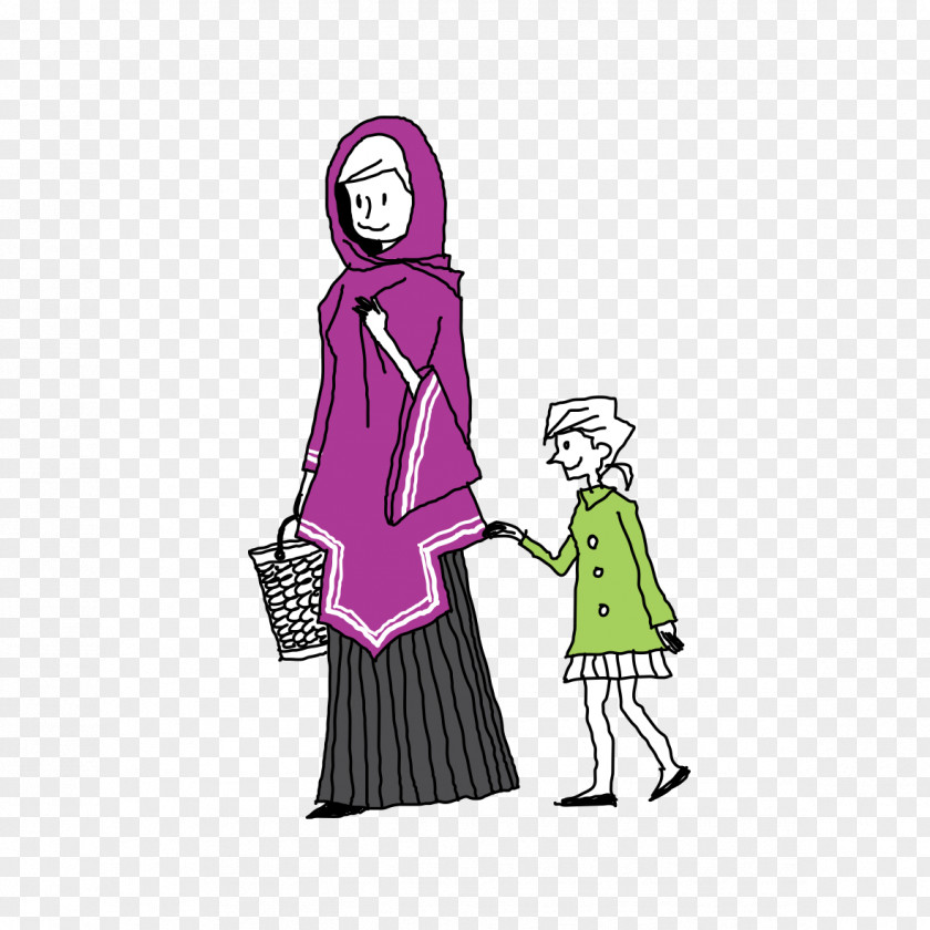 Adults And Children Illustration PNG