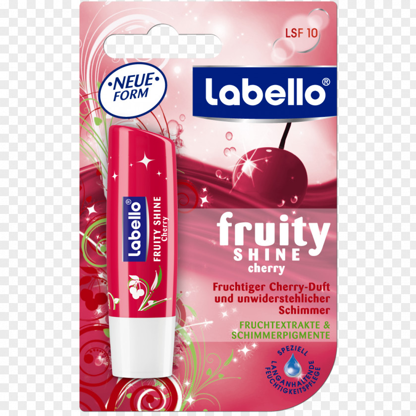 Cherry Material Lip Balm Labello Nivea Lotion Cosmetics PNG
