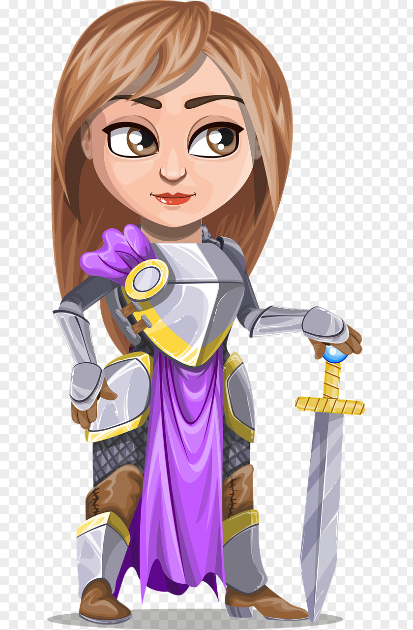 Female Warrior Wearing Silver Armor Vector T-shirt Knight Cartoon Frozen Woman PNG